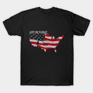 veteran - Lest we forget T-Shirt